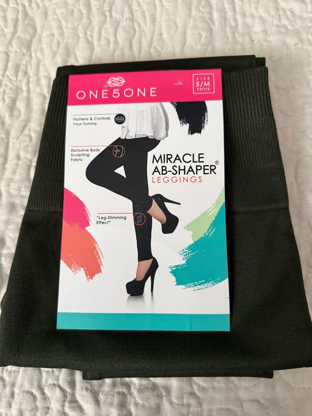 ONE5ONE Miracle Ab-Shaper Leggings - olive green size S/M